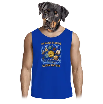 Pánské tílko Bastard Věk na planetách pánské tílko Royal Blue