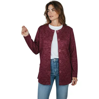 Dámská mikina Baty Dámská rozepínací mikina EDITA Barva: Vínová, Velikost: 4XL