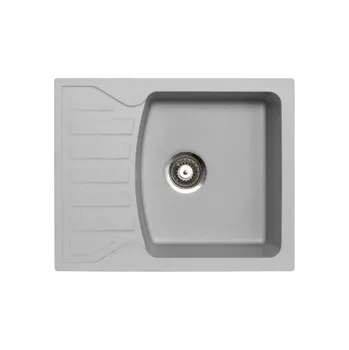 Nerezový dřez Metalac Inko, X GRANIT QUADRO M Granit šedá dřez, 620x500, průměr 90mm pro sifon, tl.12mm