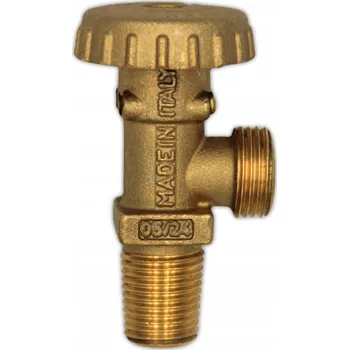 Instalatérský materiál Ventil pro plynovou láhev 11 kg - malý čep 17E