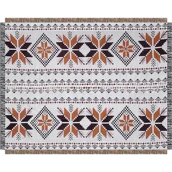 Přehoz na lůžko OBOUSTRANNÁ DEKA S TŘÁSNĚMI dekorativní boho styl přehoz na pohovku postel 130x180