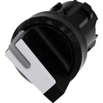 Siemens 3SU10022BF600AA0 3SU1002-2BF60-0AA0 kloubový spínač plastový přední prstenec černá, bílá 1 x 90 ° 1 ks