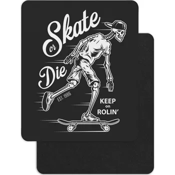 Podložka pod myš Podložka pod myš-Skate or Die - černá