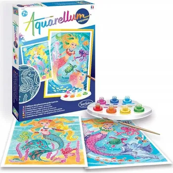 kreativní sada AQUARELLUM SVÍTÍCÍ VE TMĚ MOŘSKÉ PANNY malování