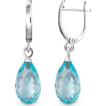 Náušnice Náušnice kapka modrá