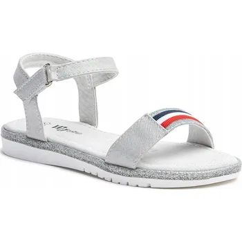 Chlapecké sandály Wojtyłko dětské sandály eko kůže stříbrné, velikost 31