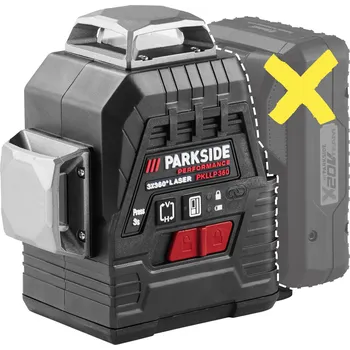 Měřící laser PARKSIDE PERFORMANCE® 0028100673 + bez akumulátoru a nabíječky
