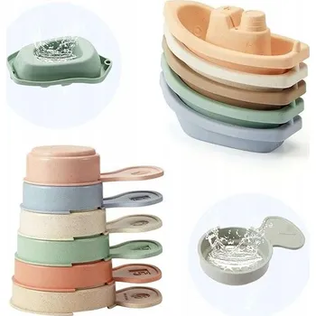 Hračka pro nejmenší Hračky do vany a do bazénu pro děti, dva druhy: Lodičky a lopatky, 1 1 Ks, 12m+