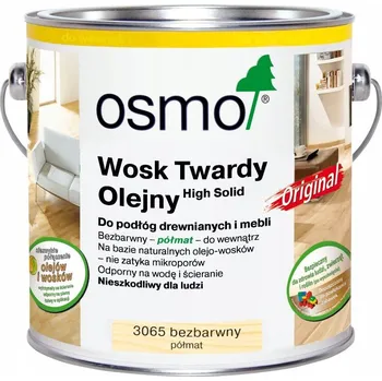 Olej na dřevo Osmo 3065 Tvrdý Vosk olej na dřevo polomatný 125ml