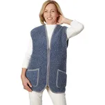 Wooline Vesta vlněná Alpen jednobarevná, denim Velikost: XL