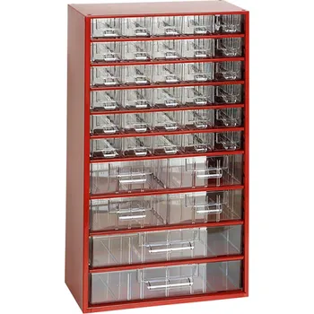 TOKOZ Zásuvkový organizér 12 / 30S, 4M, 2L - RAL 3002 - Červená (závěsná skříňka Mars č. 6765)