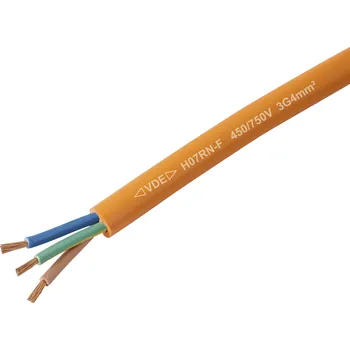 elektrický kabel TRU COMPONENTS TC-13537008 kabel s gumovou izolací H07RN-F 3 G 4 mm² oranžová metrové zboží