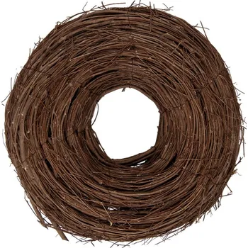 Věnec Hnědý ratanový věnec Riet IX S – 30x10 cm