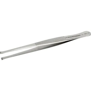 Péče o řasy a obočí Lindström TL 582-SA montážní pinzeta, 582, plochá-široká, zahnutá, 115 mm