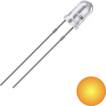 Dioda Quadrios 2111O174 LED s vývody žlutá kulatý 3 mm 2500 mcd 25 ° 20 mA 2 V