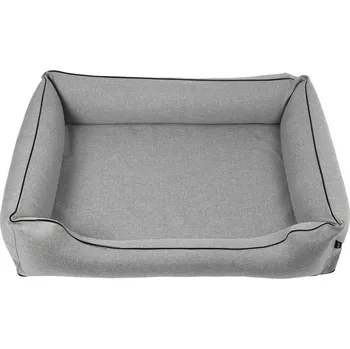 Pelíšek pro psa Doupě Mestizo, 100x75 cm, světle šedé s černým lemováním, SMTF-GRA-B-3