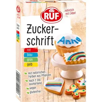 Poleva Cukrová zdobička 100g 4 barvy - RUF