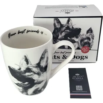 Porcelánový hrnek Queen Isabel, německý ovčák, 350 ml, Q1-05232