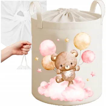 Úložný box KOŠ NA HRAČKY OBLEČENÍ PRÁDLO VELKÝ UZAVÍRATELNÝ KONTEJNER ORGANIZÉR BABYMAM