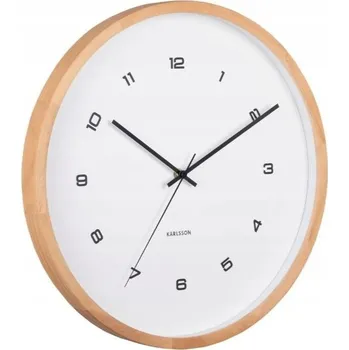 Hodiny Nástěnné hodiny MODESTA bílé s tichým chodem