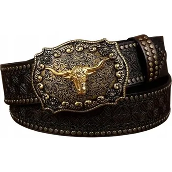 Opasek Pásek pásek VINTAGE SPONA ŠATONOVÉ RŮŽE NITY TEXAS kostým 130 cm