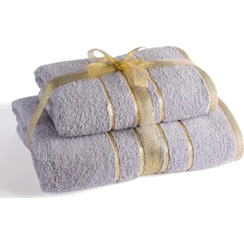 Bytový textil Set froté ručníku a osušky šedá