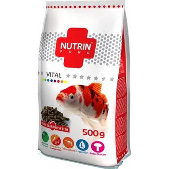 Krmivo pro rybičky NUTRIN Pond Vital 500g EXP 12.02.2026