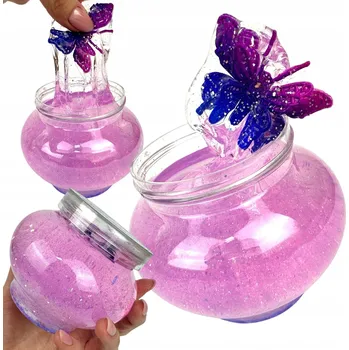 Modelovací hmota SLIME ŽELOVÁ HMOTA s třpytkami SUPER STRETCH senzorická hmota SLIZ Galaxy