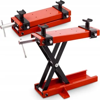 Hever Hever motocyklový nůžkový, nosnost 500 kg, červený