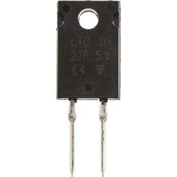 Rezistor Rezistor Ne Tlustý film Radiální, řada: LTO30 22 Ω 5 procent LTO030F22R00JTE3 30 W Vishay