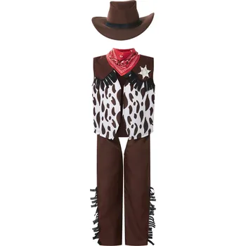 Karnevalový kostým Chlapecký kostým "Pirát" / "Nindža" / "Kovboj" / "Policie" / "Hasič" (kovboj, 110/116)