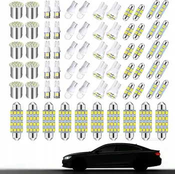 Osvětlení interiéru vozidel 70 KUSŮ LED ŽÁROVEK DO AUTA 12V 6000K pro osvětlení interiéru