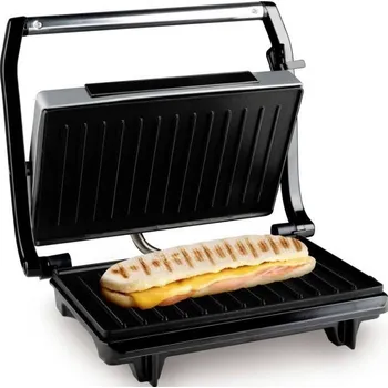 Kuchyňský gril Alpina Switzerland 871125218207 elektrický gril, kontaktní gril, černá