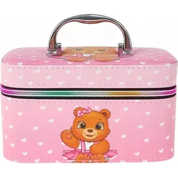 Kufřík, krabička S, kufr se zrcátkem, zapínání na zip