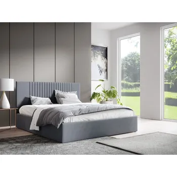 Postel Eka Čalouněná postel LINA 120x200 cm Barva látky Trinity: (2317) Oranžová, Úložný prostor: Bez úložného prostoru