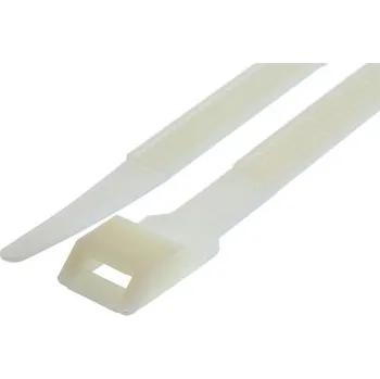 Organizace kabelů Kabelová vázací páska Dvojité uzamčení 132mm 9 mm Nylon 66 RS PRO