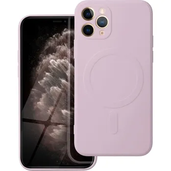 Pouzdro na mobilní telefon SILIKONOVÉ pouzdro MAG COVER kompatibilní s MagSafe pro IPHONE 11 Pro růžové