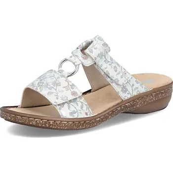 Dámské pantofle Dámské nazouváky RIEKER 628P9-91 šedá S6 40