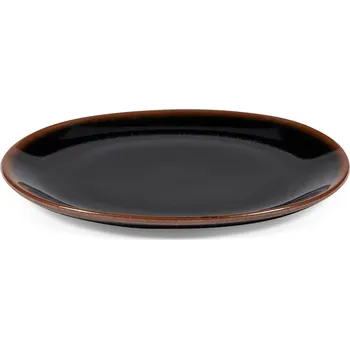 Talíř Serax, Dezertní talíře Out of Lines, 18 cm, hnědo-černé, 2 ks. - Formadore