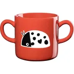 Porcelánový hrnek s uchem 250 ml beruška KIDS ASA Selection - červený