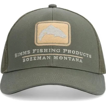Kšiltovka Kšiltovka Simms Double Haul Icon Trucker Smokey Olive