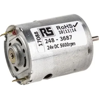 Měnič napětí Mellor Electric Motor DC, řada: R DC 24 V dc Komutátorový 5600 rpm 2.3 Ncm