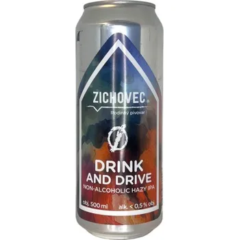 Pivo Pivovar Zichovec Drink and drive 0° 0,5l plechovka pivovar Zichovec