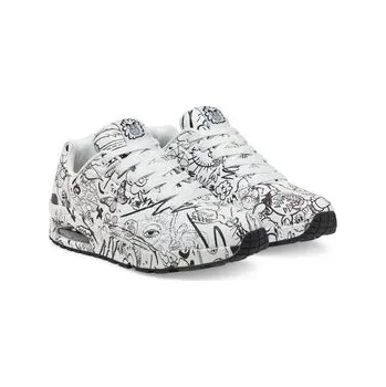 Dámské tenisky Sneakersy Skechers UNO Printed Lace-Up 183501/WBK Bílá 41