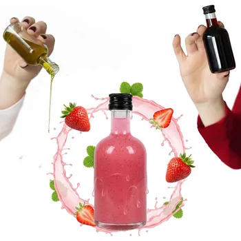 Skleněná láhev TADEK 50 ml Mini láhev na Likéry Víno + ŠROUBOVACÍ VÍČKO Dárek