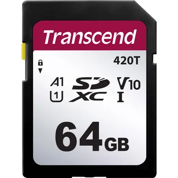 Paměťová karta Transcend TS64GSDC420T paměťová karta SD Industrial 64 GB v30 Video Speed Class