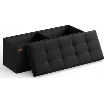 Taburet Čalouněný Taburet Songmics černý