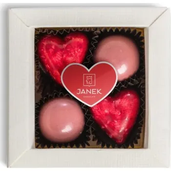 Čokoláda JANEK JANKOVA krabička pro zamilované - 4ks 38g
