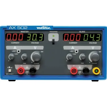 Metrix AX 502 laboratorní zdroj s nastavitelným napětím, 0 - 30 V/DC, 0 - 2.5 A, výstup 2 x, AX0502A
