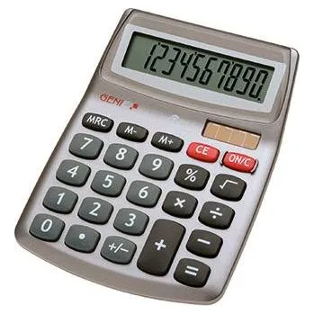 Kancelářská technika GENIE 540 stolní kalkulačka, displej (počet míst) 10, solární napájení, na baterii, šedá